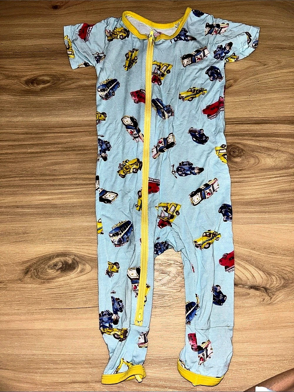 Bestaroo Kids Car Print Footed Pajama